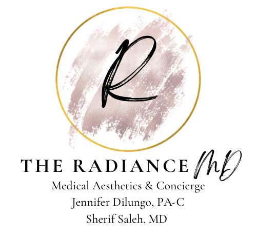 The Radiance MD logo, medical aesthetics and concierge by Jennifer Dilungo, PA-C & Sherrif Saleh, MD.